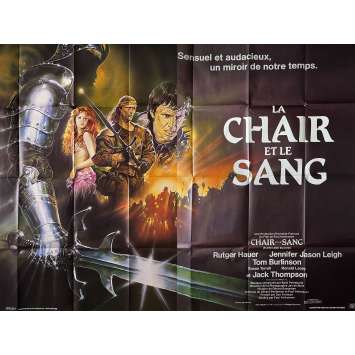 LA CHAIR ET LE SANG Affiche de cinéma- 240x160 cm. - 1985 - Rutger hauer, Paul Verhoeven