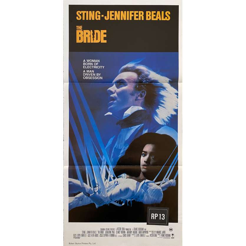 LA PROMISE Affiche de cinéma- 33x78 cm. - 1985 - Jennifer Beals, Sting