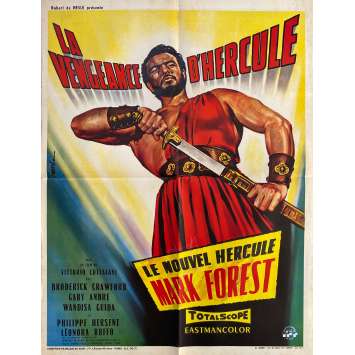 LA VENGEANCE D'HERCULE Affiche de cinéma- 60x80 cm. - 1960 - Mark Forest, Vittorio Cottafavi