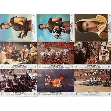 BEN-HUR Vintage Lobby Cards x9 - Set B - 9x12 in. - 1959/R1970 - William Wyler, Charlton Heston BEN-HUR Vintage Lobby Cards x9 - Set B - 9x12 in. - 1959/R1970 - William Wyler, Charlton Heston