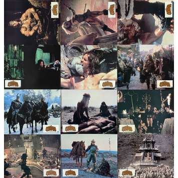 CONAN THE BARBARIAN Vintage Lobby Cards x12 - Set A - 9x12 in. - 1982 - John Milius, Arnold Schwarzenegger