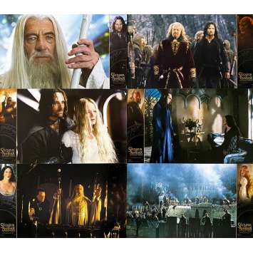 LORD OF THE RING - THE TWO TOWERS Vintage Lobby Cards x6 - 12x15 in. - 2002 - Peter Jackson, Viggo Mortensen