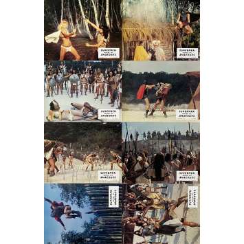 SUPER STOOGES VS THE WONDER WOMEN Vintage Lobby Cards x8 - Jeu B - 9x12 in. - 1974 - Alfonso Brescia, Aldo Canti