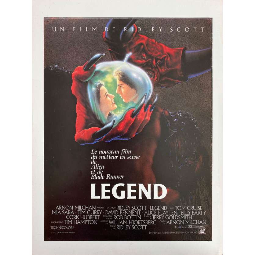 LEGEND Vintage Herald- 9x12 in. - 1986 - Ridley Scott, Tom Cruise