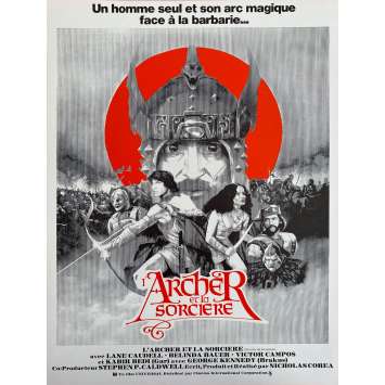 THE ARCHER AND THE SORCERESS Vintage Herald- 9x12 in. - 1981 - Nicholas Corea, Lane Caudell