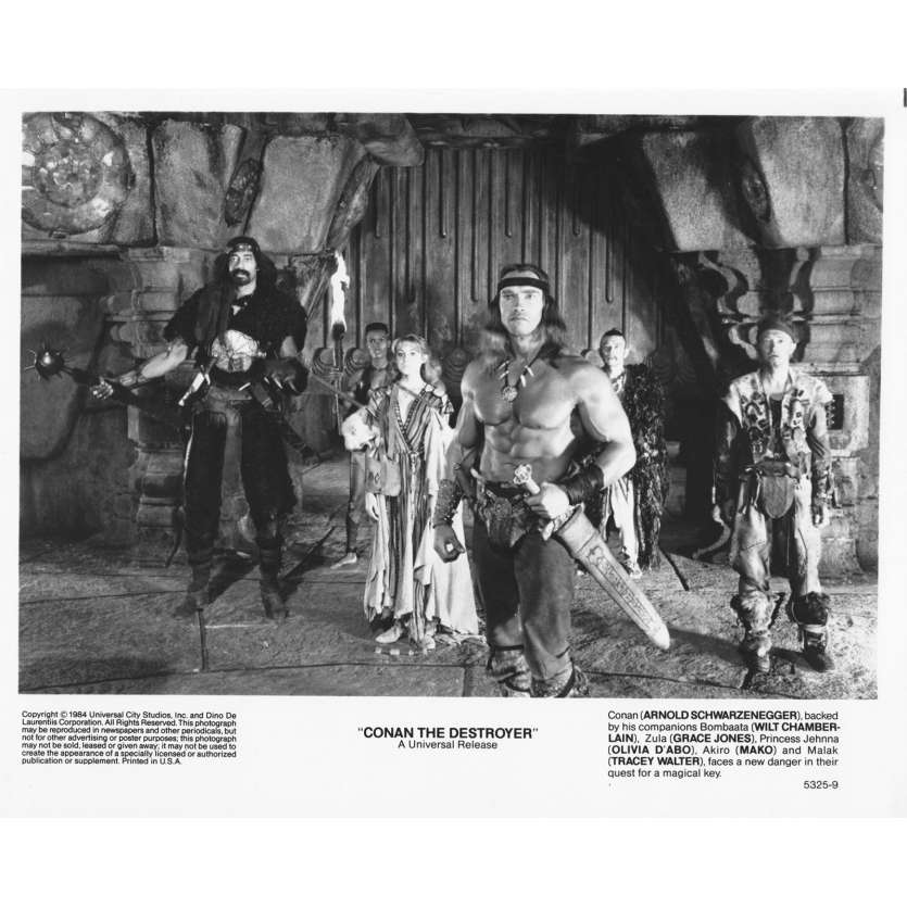 CONAN THE DESTROYER Vintage Movie Still 5325-9 - 8x10 in. - 1984 - Richard Fleisher, Arnold Schwarzenegger