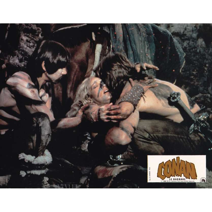 CONAN LE BARBARE Photo de film N01 - Jeu B - 21x30 cm. - 1982 - Arnold Schwarzenegger, John Milius