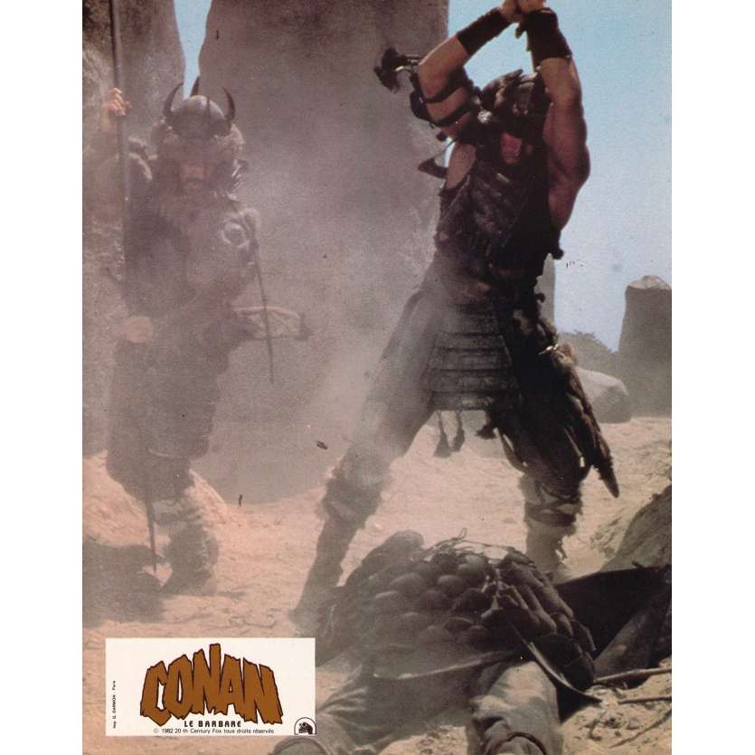 CONAN THE BARBARIAN Vintage Lobby Card N10 - Set B - 9x12 in. - 1982 - John Milius, Arnold Schwarzenegger