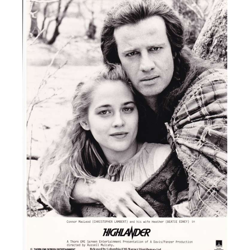 HIGHLANDER Photo de presse N2 - 20x25 cm. - 1985 - Christophe Lambert, Russel Mulcahy