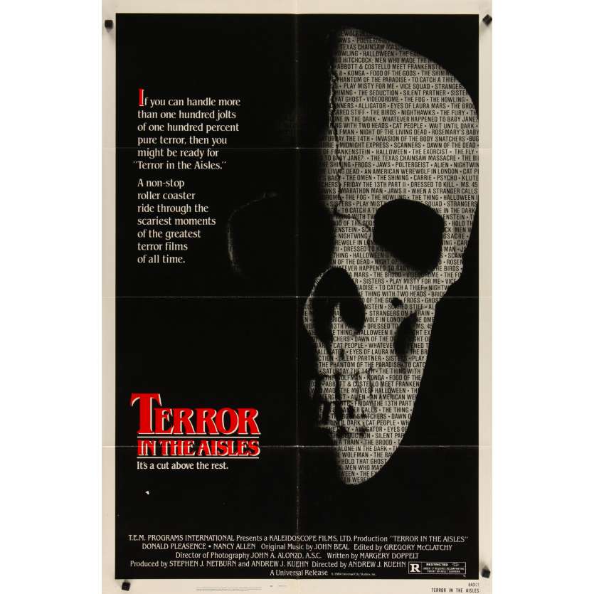 TERROR IN THE AISLES US 1sh Movie Poster 29x41 - 1984 - Donald Pleasence