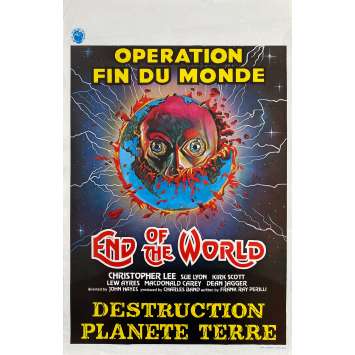END OF THE WORLD Vintage Movie Poster- 14x21 in. - 1977 - John Hayes, Christopher Lee