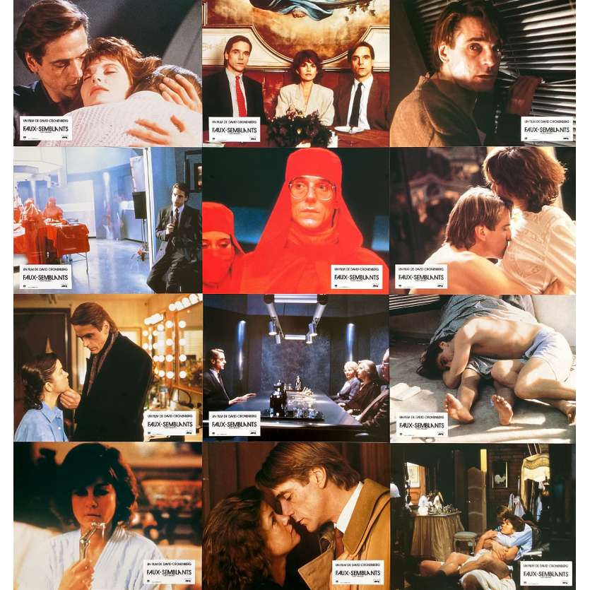 DEAD RINGERS Vintage Lobby Cards x12 - 9x12 in. - 1988 - David Cronenberg, Jeremy Irons
