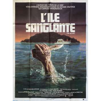 L'ILE SANGLANTE Affiche de cinéma- 120x160 cm. - 1980 - Michael Caine, Michael Ritchie