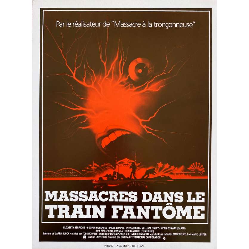 MASSACRES DANS LE TRAIN FANTOME Synopsis- 21x30 cm. - 1981 - Elisabeth Berridge, Tobe Hooper