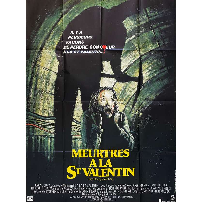 MEURTRES A LA ST VALENTIN Affiche de cinéma- 120x160 cm. - 1981 - Paul Kelman, George Mihalka