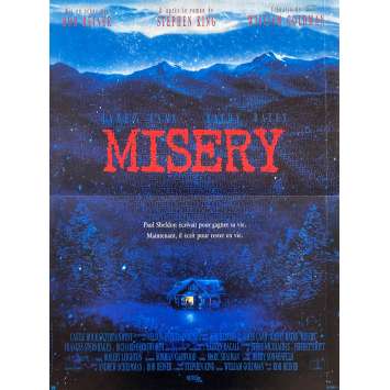 MISERY Affiche de cinéma- 40x54 cm. - 1990 - James Caan, Kathy Bates, Rob Reiner