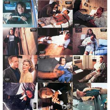 MISERY Vintage Lobby Cards x12 - 9x12 in. - 1990 - Rob Reiner, James Caan, Kathy Bates