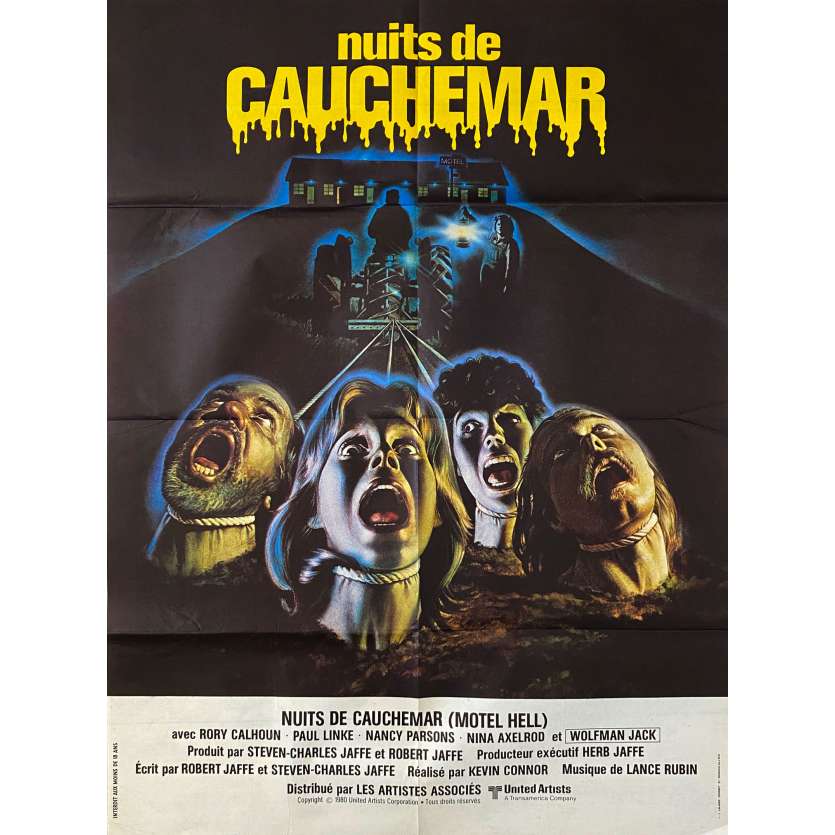 NUITS DE CAUCHEMAR Affiche de cinéma- 80x120 cm. - 1980 - Rory Calhoun, Kevin Connor