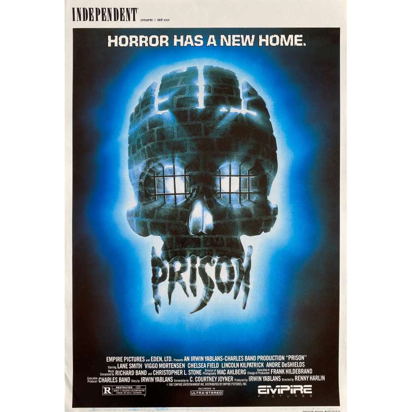 PRISON Affiche de cinéma- 35x55 cm. - 1987 - Viggo Mortensen, Renny Harlin