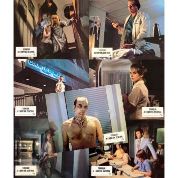 TERREUR A L'HOPITAL CENTRAL Photos de film x7 - jeu A - 21x30 cm. - 1982 - Michael Ironside, Jean-Claude Lord