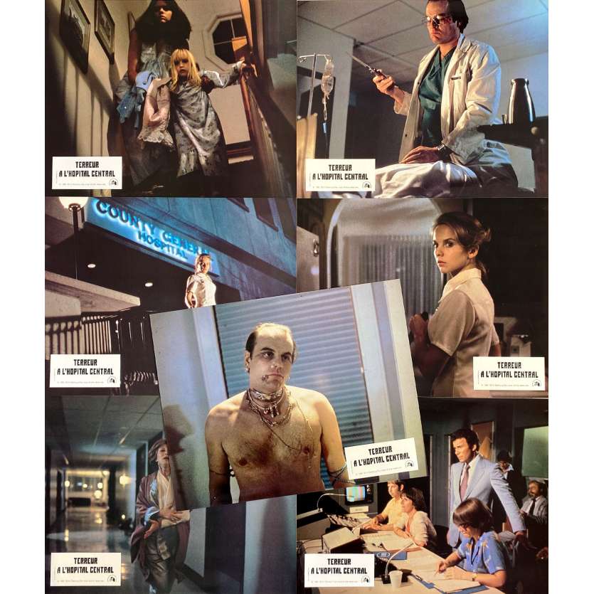 VISITING HOURS Vintage Lobby Cards- Set A - 9x12 in. - 1982 - Jean-Claude Lord, Michael Ironside