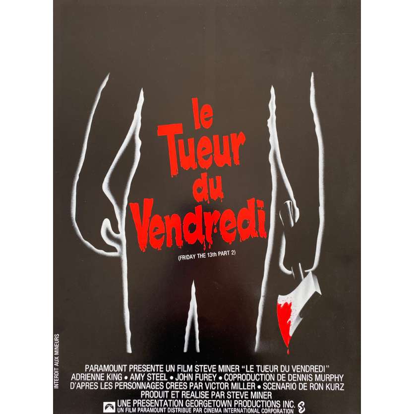 Friday THE 13TH Part II Vintage Herald- 9x12 in. - 1981 - Steve Miner, Betsy Palmer