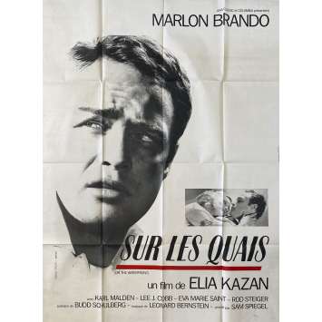 ON THE WATERFRONT Original Movie Poster- 47x63 in. - 1954/R1980 - Elia Kazan, Marlon Brando