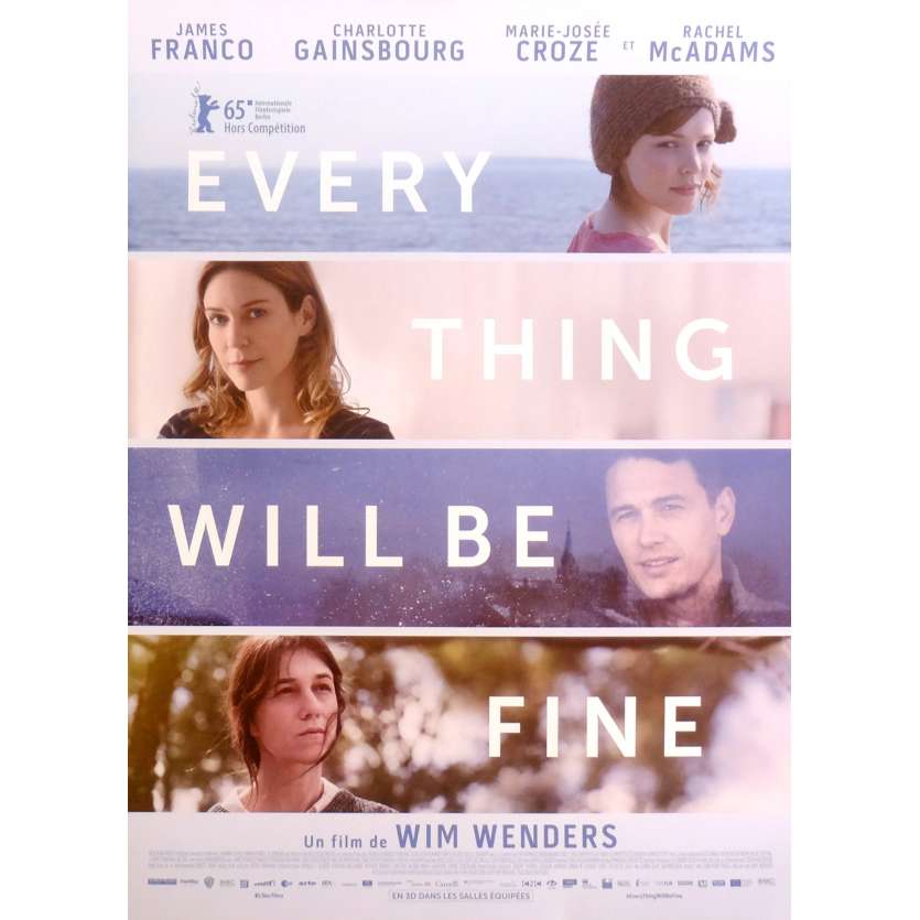 EVERYTHING WILL BE FINE French Movie Poster15x21 - 2013 - Wim Wenders, James Franco