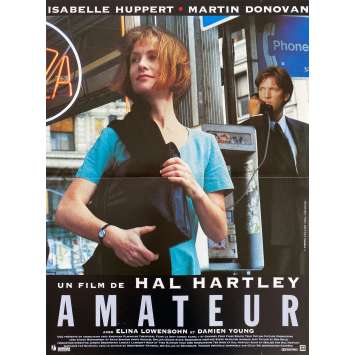 AMATEUR Vintage Movie Poster- 15x21 in. - 1994 - Hal Hartley, Isabelle Huppert