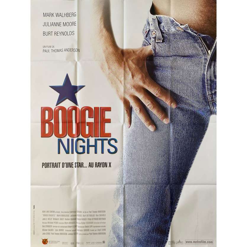 BOOGIE NIGHTS Vintage Movie Poster- 47x63 in. - 1997 - Paul Thomas Anderson, Mark Wahlberg