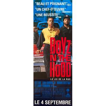 BOYZN THE HOOD Vintage Movie Poster- 23x63 in. - 1991 - John Singleton, Cuba Gooding Jr., Laurence Fishburne