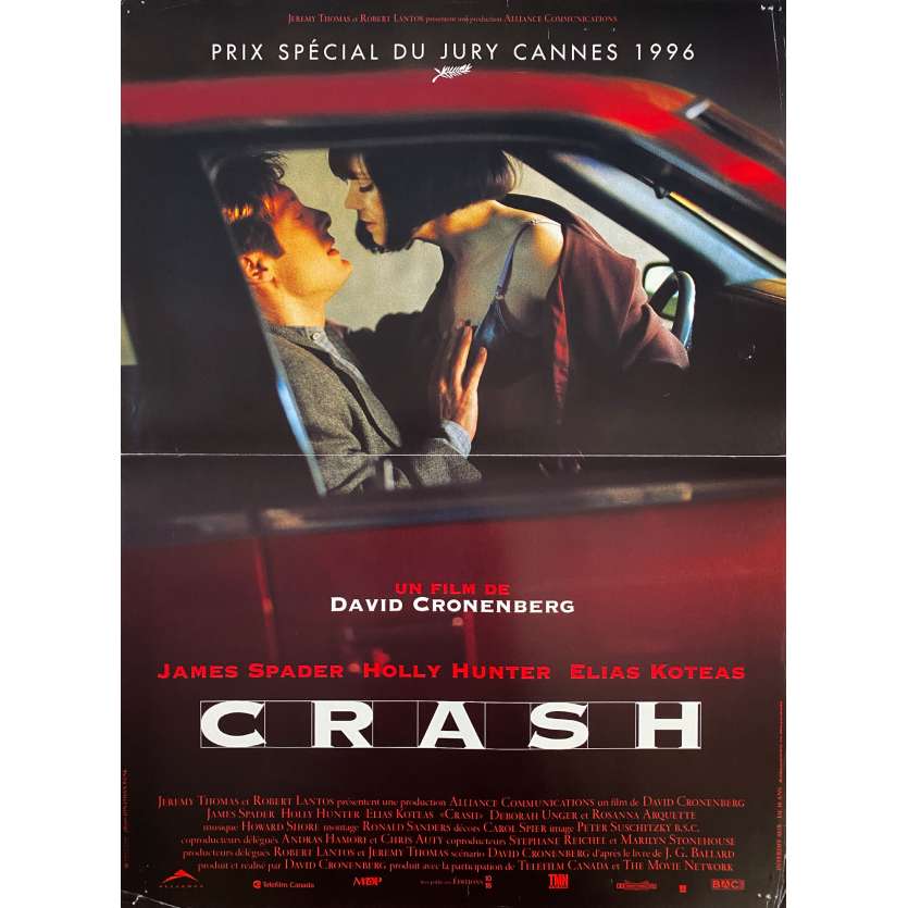 CRASH Vintage Movie Poster- 15x21 in. - 1996 - David Cronenberg, Holly Hunter