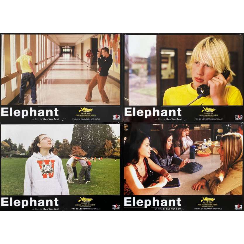 ELEPHANT Photos de film x4 - Complet - 21x30 cm. - 2003 - Elias McConnell,, Gus Van Sant