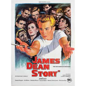 JAMES DEAN STORY Affiche de cinéma- 40x54 cm. - 1957/R2000 - James Dean, Robert Altman