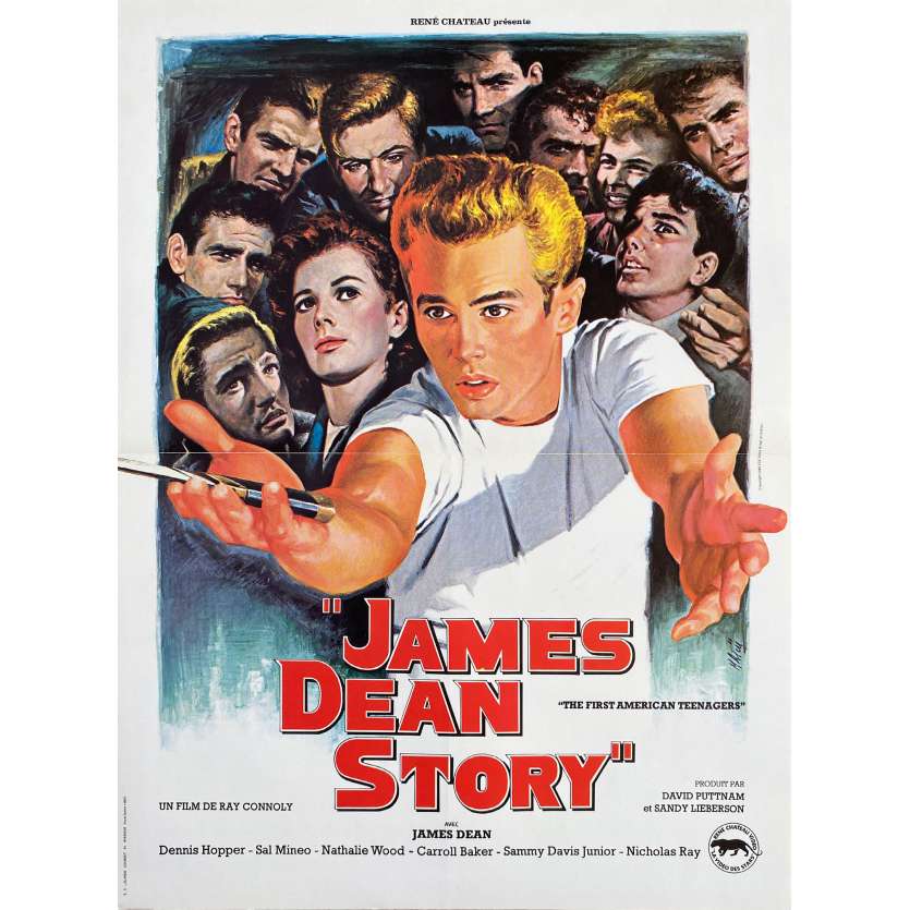 JAMES DEAN STORY Affiche de cinéma- 40x54 cm. - 1957/R2000 - James Dean, Robert Altman