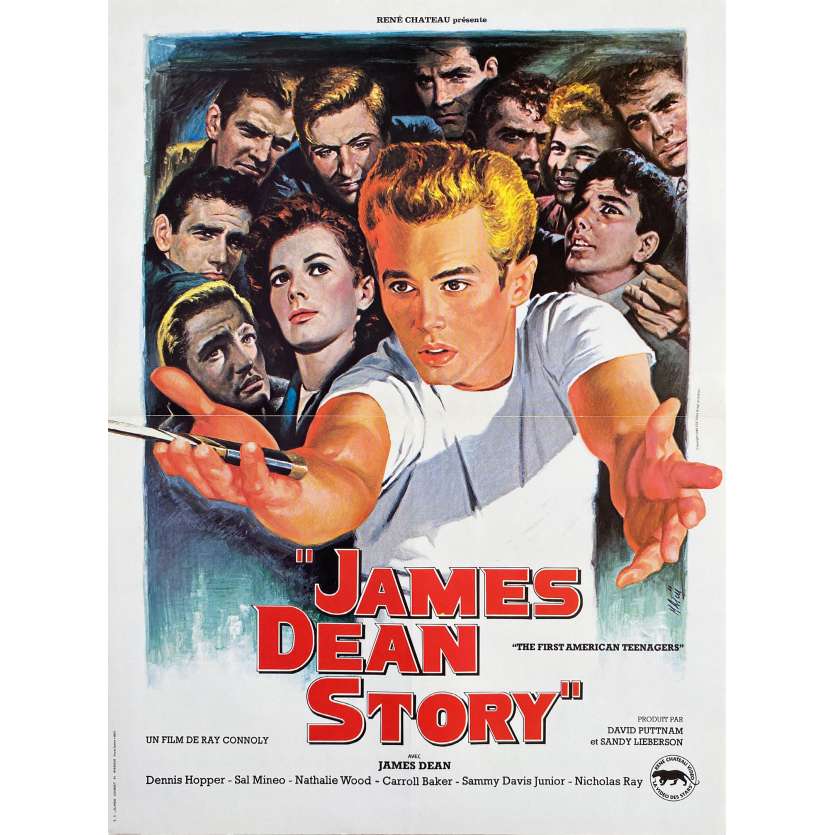 THE JAMES DEAN STORY Vintage Movie Poster- 15x21 in. - 1957/R2000 - Robert Altman, James Dean