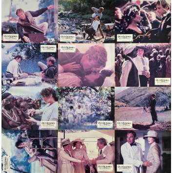 OUT OF AFRICA Vintage Lobby Cards x12 - 9x12 in. - 1985 - Sidney Pollack, Robert Redford