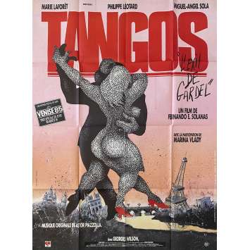TANGOS L'EXIL DE GARDEL Affiche de cinéma- 120x160 cm. - 1985 - Marie Laforêt, Fernando E. Solanas