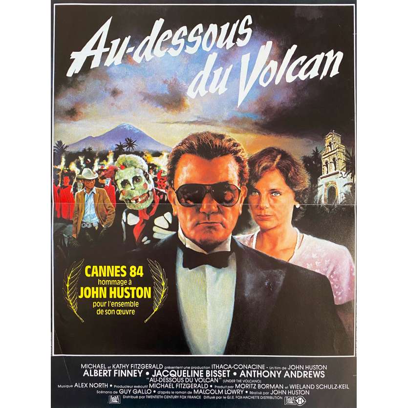 UNDER THE VOLCANO Vintage Movie Poster- 15x21 in. - 1984 - John Huston, Albert Finney