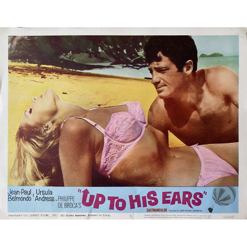 THE MAN FROM RIO Vintage Lobby Card N05 - 11x14 in. - 1964 - Philippe de Broca, Jean-Paul Belmondo