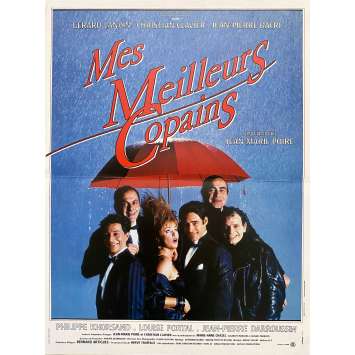 MES MEILLEURS COPAINS Vintage Movie Poster- 15x21 in. - 1989 - Jean-Marie Poiré, Jean-Pierre Bacri