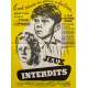 JEUX INTERDITS Affiche de cinéma- 60x80 cm. - 1952/R1950s - Brigitte Fossey, René Clément