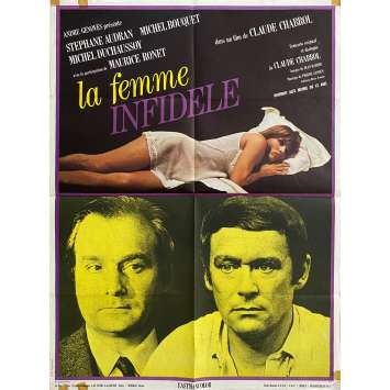 LA FEMME INFIDELE Affiche de cinéma- 60x80 cm. - 1969 - Stéphane Audran, Claude Chabrol