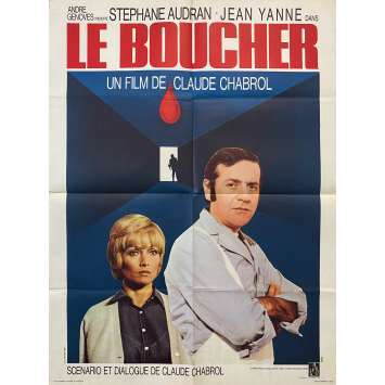 LE BOUCHER Affiche de cinéma- 60x80 cm. - 1970 - Stéphane Audran, Jean Yanne, Claude Chabrol