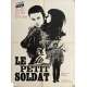 LE PETIT SOLDAT Affiche de cinéma- 60x80 cm. - 1963 - Anna Karina, Jean-Luc Godard