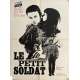 LE PETIT SOLDAT Vintage Movie Poster- 23x32 in. - 1963 - Jean-Luc Godard, Anna Karina