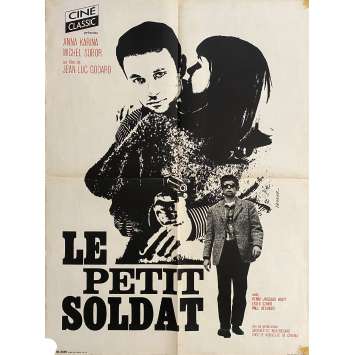 LE PETIT SOLDAT Affiche de cinéma- 60x80 cm. - 1963 - Anna Karina, Jean-Luc Godard