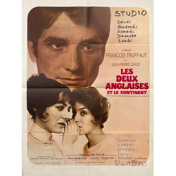 TWO ENGLISH GIRLS Vintage Movie Poster- 23x32 in. - 1971 - François Truffaut, Jean-Pierre Léaud