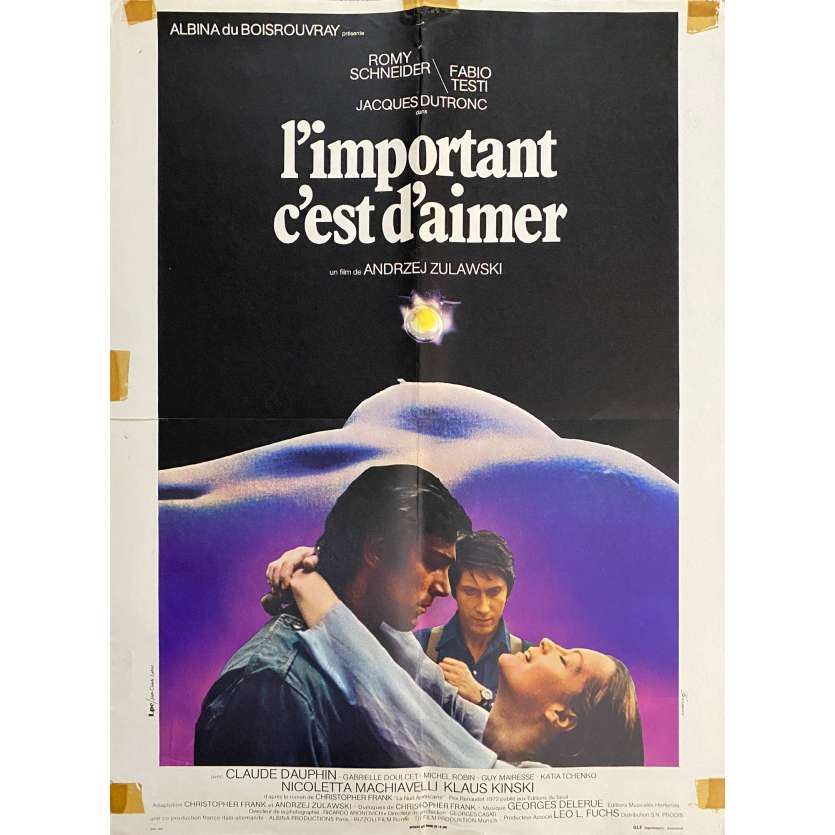 L'IMPORTANT C'EST D'AIMER Vintage Movie Poster- 15x21 in. - 1975 - Andrzej Zulawski, Romy Schneider