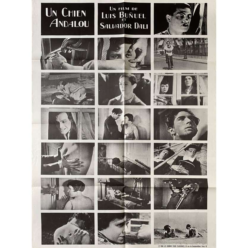 UN CHIEN ANDALOU Vintage Movie Poster- 32x47 in. - 1929 - Luis Buñuel, Salvador Dali